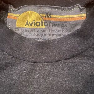Aviator nation cropped sweatshirt